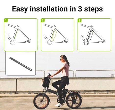 Green Cell (EBIKE03STD) baterija za El. bicikl & punjač Silverfish 36V 14.5Ah 522Wh