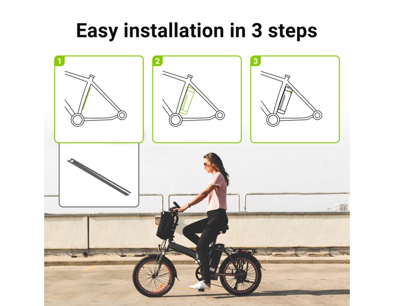 Green Cell (EBIKE03STD) baterija za El. bicikl & punjač Silverfish 36V 14.5Ah 522Wh