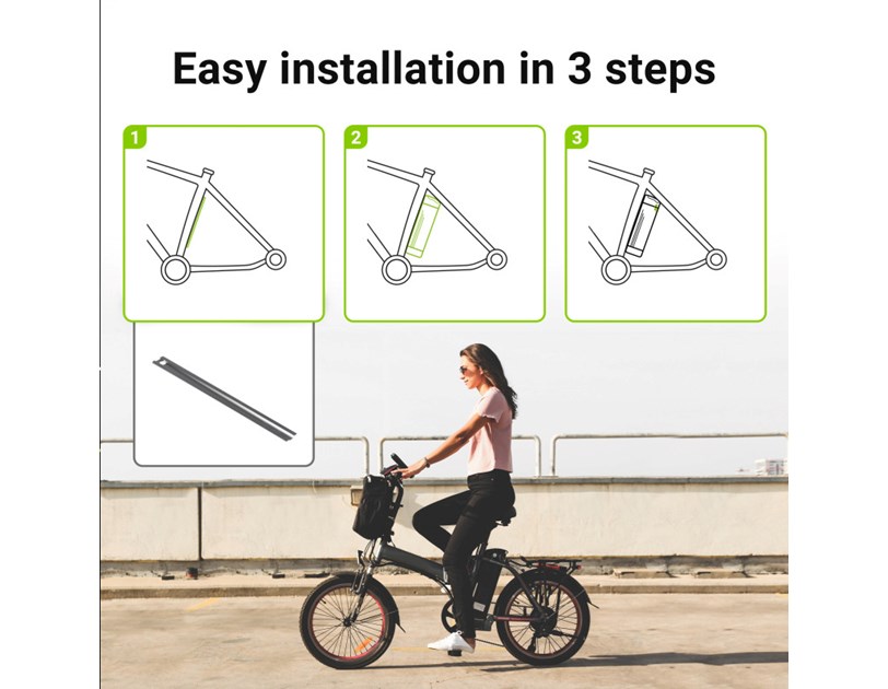 Green Cell (EBIKE12STD) baterija za El. bicikl & punjač 36V 11Ah 396Wh