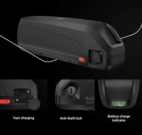 Green Cell (EBIKEGCF03) baterija za El. bicikl & punjač 48V 14.5Ah