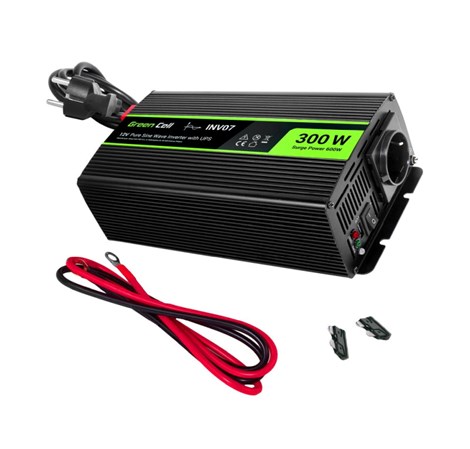 Green Cell strujni inverter 12V na 230V, 300W/600W, za peći i pumpe za centralno grijanje (INV07)