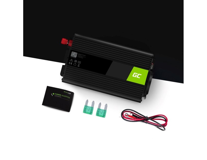 Green Cell strujni inverter 12V na 230V, 300W/600W, za peći i pumpe za centralno grijanje (INV07)