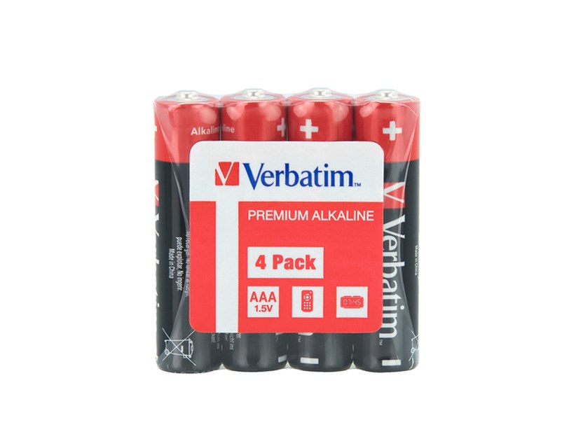 Verbatim AAA-LR03 Micro alkalna baterija (4 komada) omot pakiranje