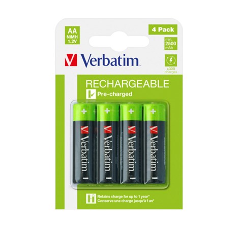 Verbatim AA-LR6 Mignon punjiva baterija NiMH,2500mAh (4 komada)