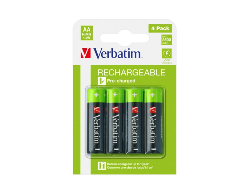 Verbatim AA-LR6 Mignon punjiva baterija NiMH,2500mAh (4 komada)