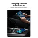 UGREEN auto punjač 30W, USB-C+USB-A, PD3.0/QC3.0, sivi