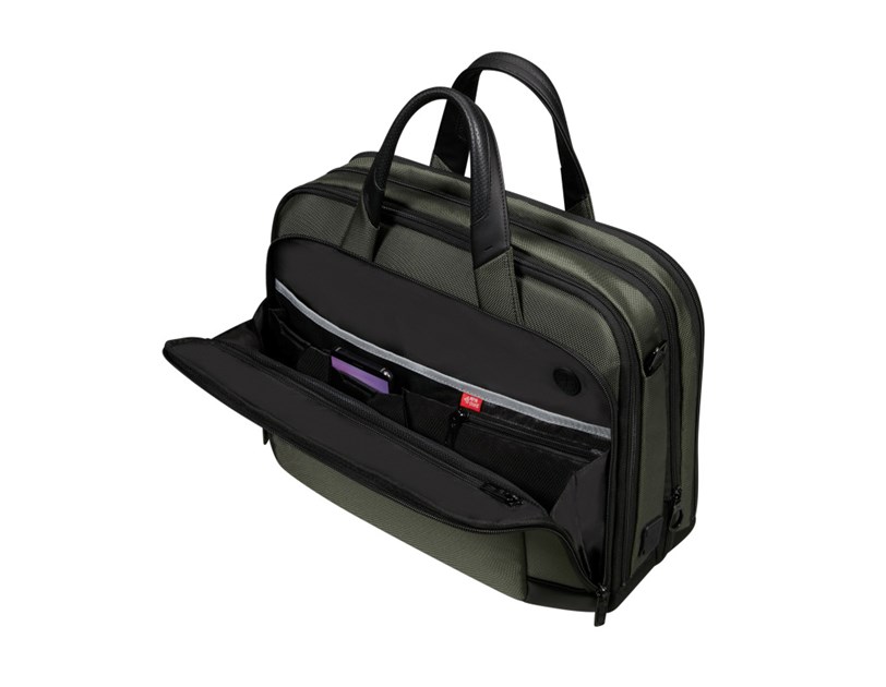 Samsonite Pro-DLX 6 torba za 15.6" prijenosnik, s pretincom za 10,5" tablet, 16 / 23 L, zelena