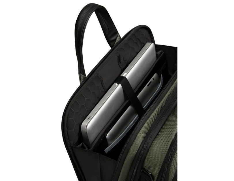 Samsonite Pro-DLX 6 torba za 15.6" prijenosnik, s pretincom za 10,5" tablet, 16 / 23 L, zelena