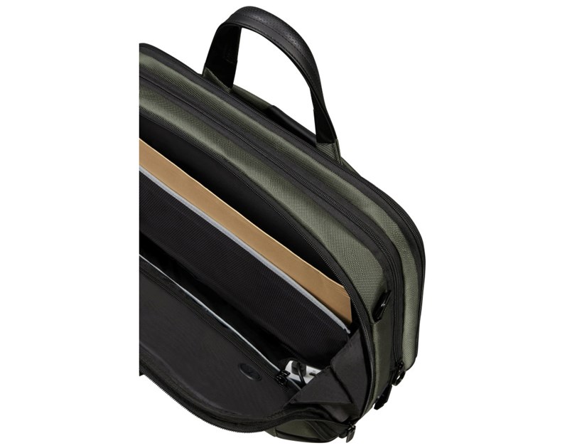 Samsonite Pro-DLX 6 torba za 15.6" prijenosnik, s pretincom za 10,5" tablet, 16 / 23 L, zelena