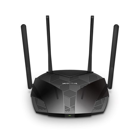 Mercusys MR80X AX3000 bežični usmjerivač (Dual-Band WiFi 6 Router) 574Mbps/2402Mbps (2.4GHz/5GHz), 802.11ax/ac/a/b/g/n, 3×G-LAN, 1×G-WAN, 4×5 dBi fiksne omni-direkcione antene