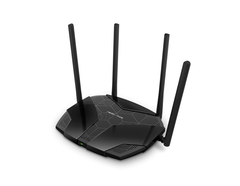 Mercusys MR80X AX3000 bežični usmjerivač (Dual-Band WiFi 6 Router) 574Mbps/2402Mbps (2.4GHz/5GHz), 802.11ax/ac/a/b/g/n, 3×G-LAN, 1×G-WAN, 4×5 dBi fiksne omni-direkcione antene