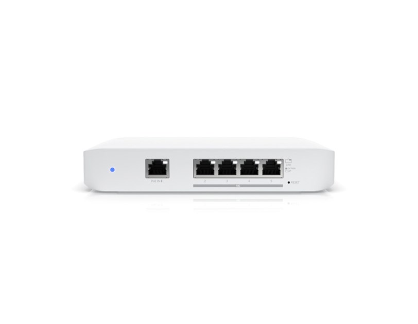 Ubiquiti UniFi 5-Port full-managed Multi-Gigabit-Layer-2-Switch, PoE support, 4x 10 Gbit/s Ethernet, 1x Gigabit Ethernet (USW-Flex-XG)