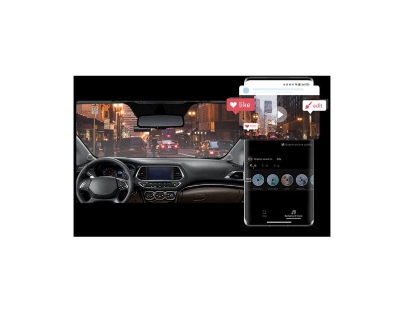 DDPAI Mini Pro auto kamera za snimanje vožnje, 1296p, 140°, crna