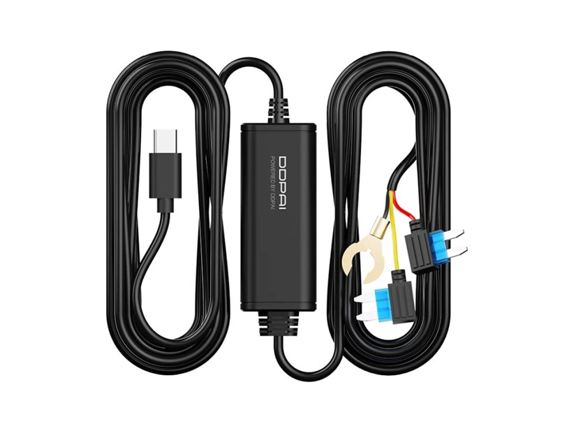 DDPAI Type-C Hardwire komplet kompatibilan s N1 Dual, N3 Pro, N5 Dual, Z40, Z50, Mini 5 modelima, 24-satni nadzor parkiranja