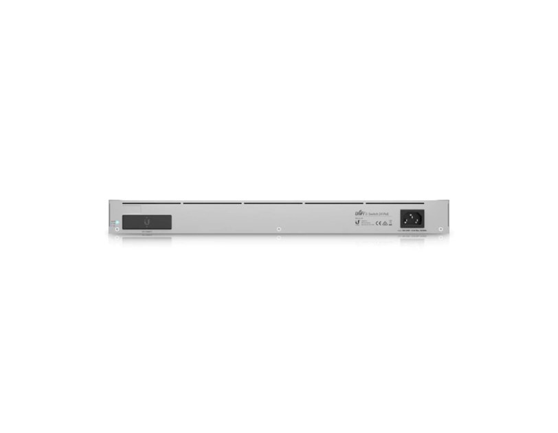 Ubiquiti UniFi Enterprise 24-port Gigabit PoE L3 Switch, 12×100/1000/2500Mbps, 12×10/100/1000Mbps, 1G/10Gbps SFP, Touchscreen LCD, Rackmoun, 400W (USW-Enterprise-24-PoE)
