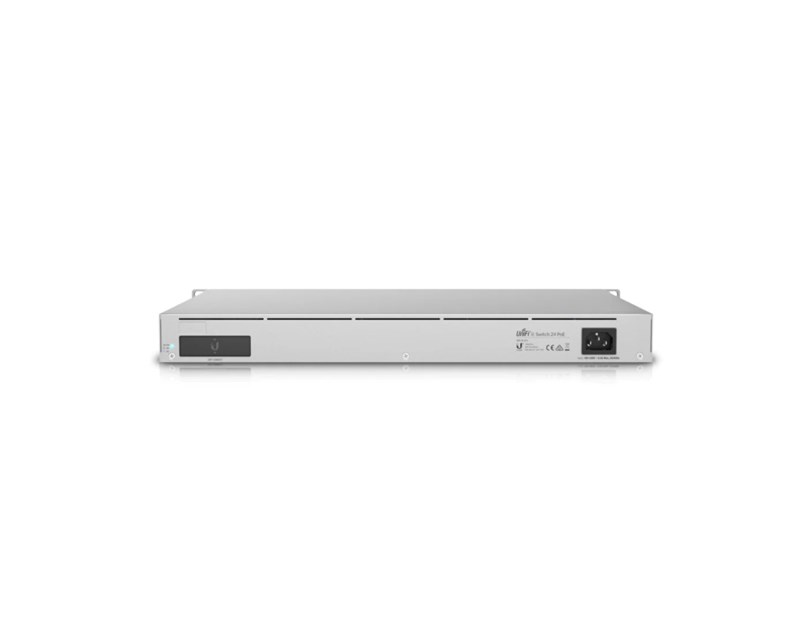 Ubiquiti UniFi Enterprise 24-port Gigabit PoE L3 Switch, 12×100/1000/2500Mbps, 12×10/100/1000Mbps, 1G/10Gbps SFP, Touchscreen LCD, Rackmoun, 400W (USW-Enterprise-24-PoE)