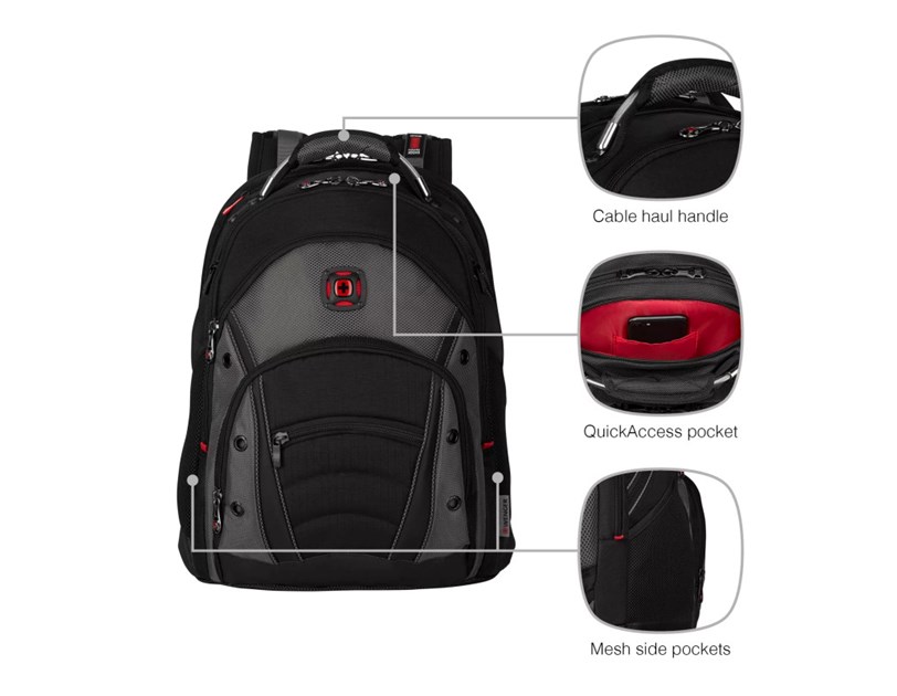 Wenger ruksak Synergy za prijenosnike do 16", crno/sivi