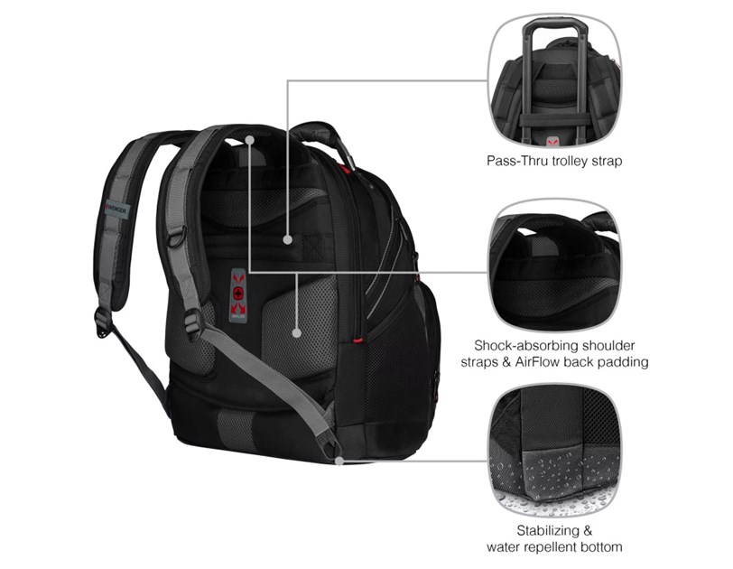 Wenger ruksak Synergy za prijenosnike do 16", crno/sivi