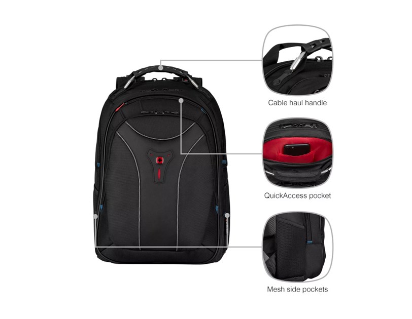 Wenger Carbon ruksak za 17" prijenosnik, crni