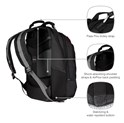 Wenger Carbon ruksak za 17" prijenosnik, crni