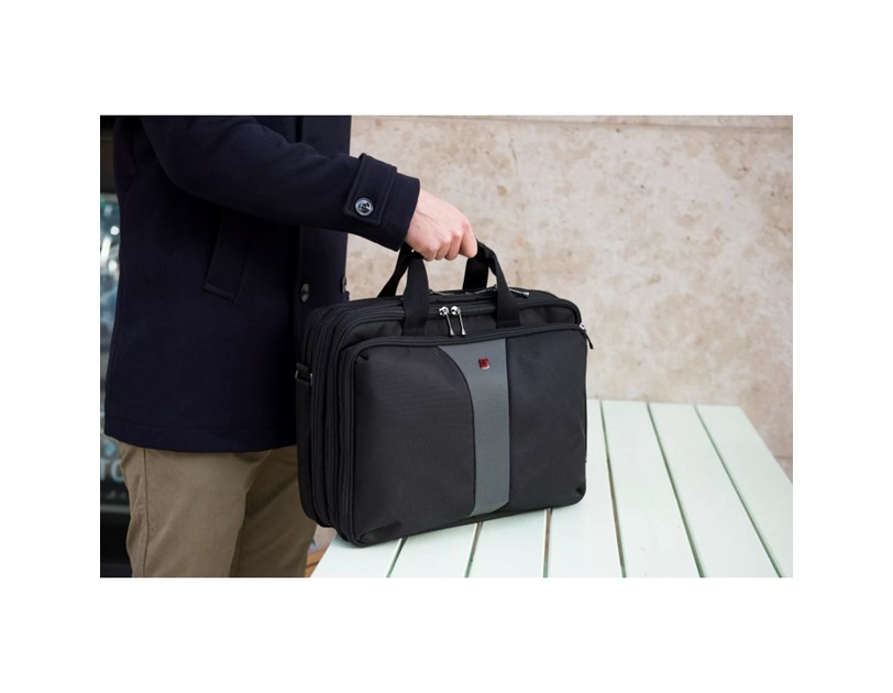 Wenger Legacy Double torba za 16" prijenosnik, crna-siva