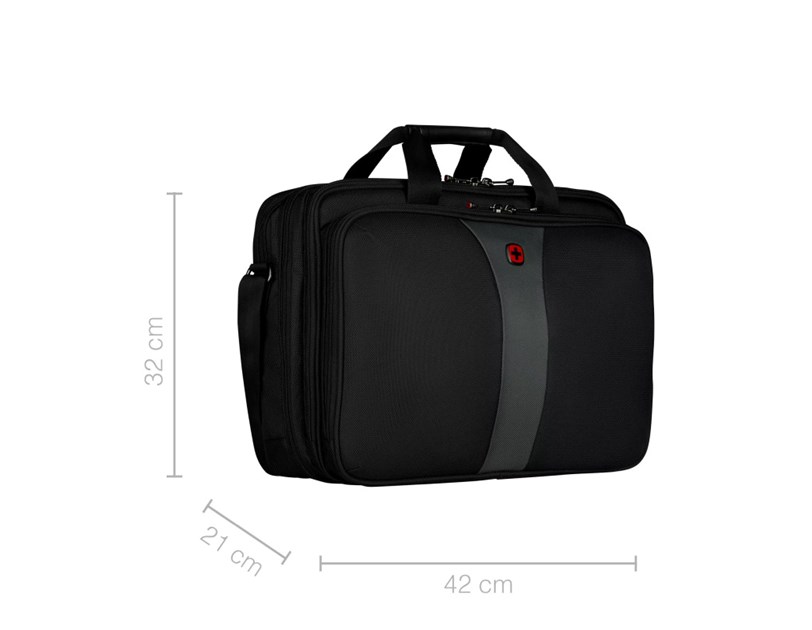 Wenger Legacy Triple torba za 17" prijenosnik, crna