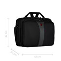 Wenger Legacy Triple torba za 17" prijenosnik, crna