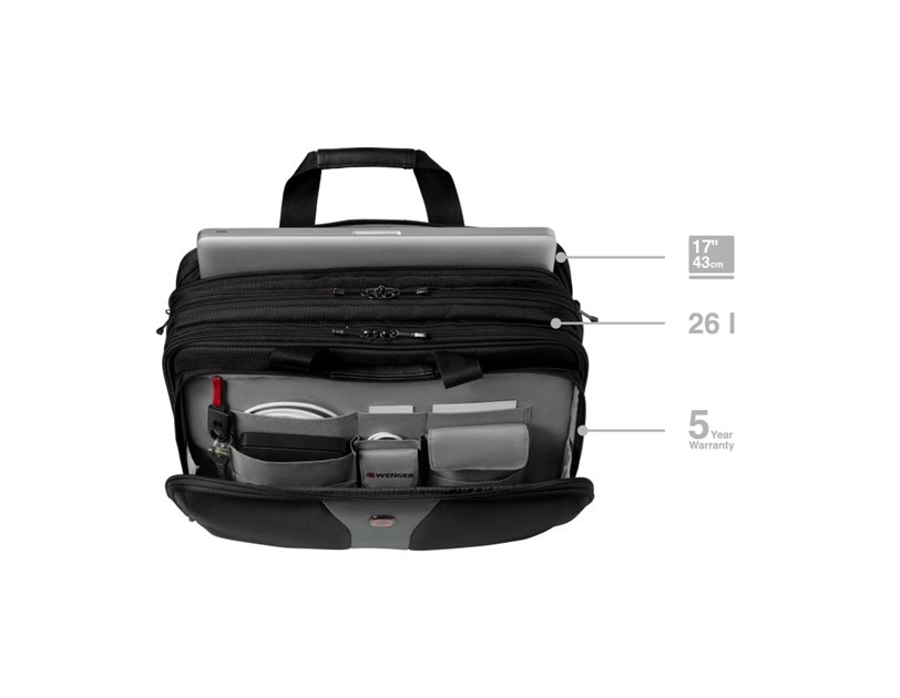 Wenger Legacy Triple torba za 17" prijenosnik, crna