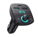 UGREEN FM transmiter za auto LED zaslon, Bluetooth, TF kartica 128 GB, USB-C, 2x USB, Quick charge 3.0, crni