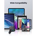 UGREEN FM transmiter za auto LED zaslon, Bluetooth, TF kartica 128 GB, USB-C, 2x USB, Quick charge 3.0, crni