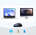 UGREEN MU006 bežični ergonomski miš, bluetooth, 4000 DPI, USB, plavo crni