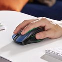 UGREEN MU006 bežični ergonomski miš, bluetooth, 4000 DPI, USB, plavo crni