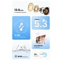 UGREEN slušalice HiTune H5, bežične, bluetooth, bijele