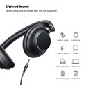 UGREEN HP202 HiTune Max5, on-ear, bežične, Bluetooth, ANC, USB-C, crne