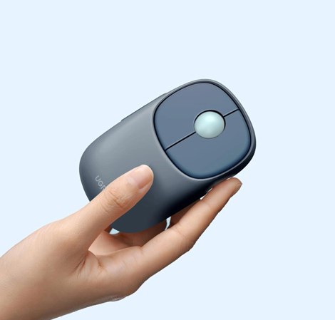 UGREEN FUN+ MU102 bežični miš, 4000 DPI, bluetooth, USB-C punjenje, plavi