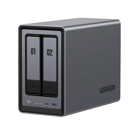 UGREEN NAS DXP2800, 2-bay, Intel N100, 8GB DDR5, eMMC 32GB, UGOS Pro