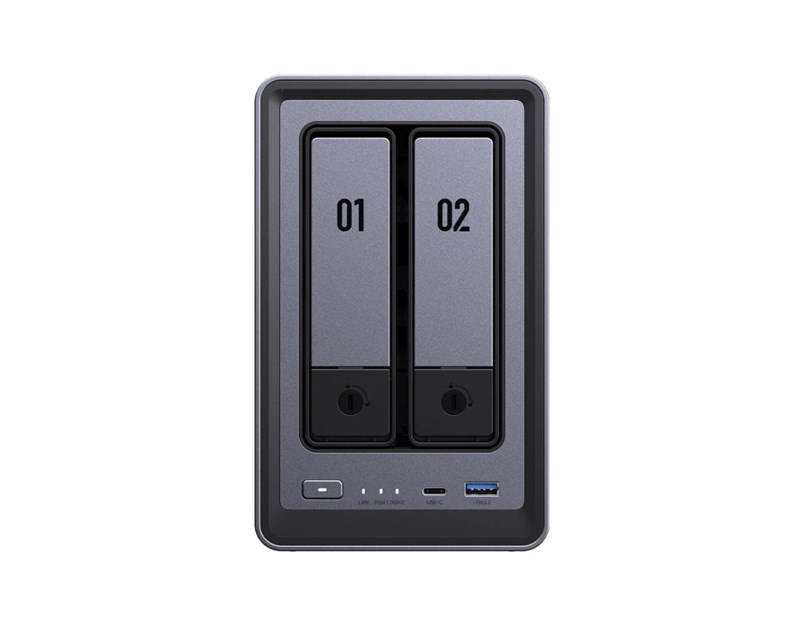 UGREEN NAS DXP2800, 2-bay, Intel N100, 8GB DDR5, eMMC 32GB, UGOS Pro