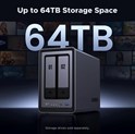 UGREEN NAS DXP2800, 2-bay, Intel N100, 8GB DDR5, eMMC 32GB, UGOS Pro