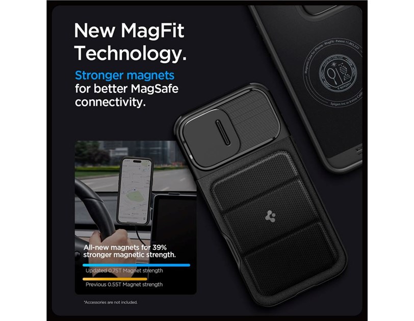 Spigen Optik Armor MagSafe, black - iPhone 16 Pro Max (ACS08015)