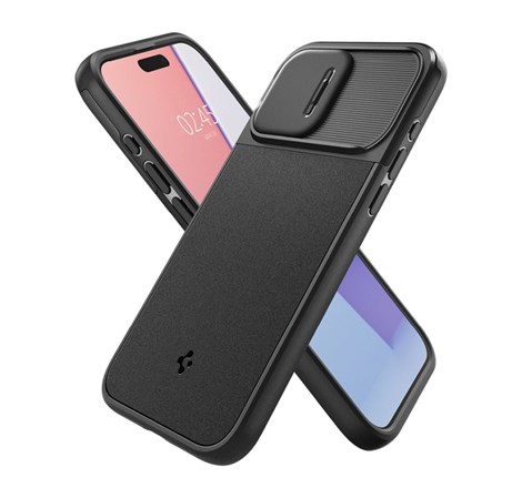 Spigen Optik Armor MagSafe, black - iPhone 15 Pro (ACS07184)