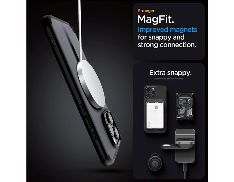 Spigen Ultra Hybrid MagSafe, frost black - iPhone 16 Pro Max (ACS08003)