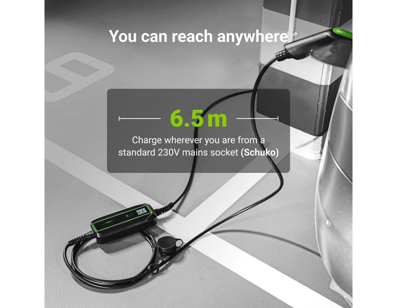 Green Cell (EV16) 3.6kW, 10/16A Schuko - Tip 2 mobilni punjač za punjenje električnih vozila i Plug-In hibrida 6.5m