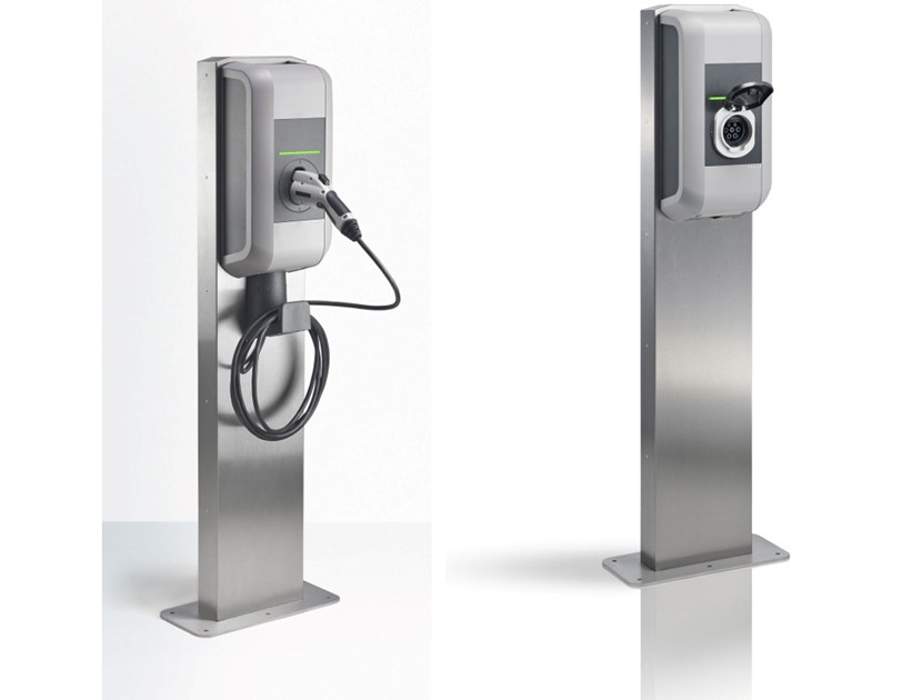 KEBA KeContact P30 postolje za solo punjač električnih vozila, nehrđajući čelik