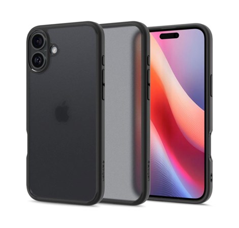 Spigen Ultra Hybrid, frost black - iPhone 16 ACS08200)