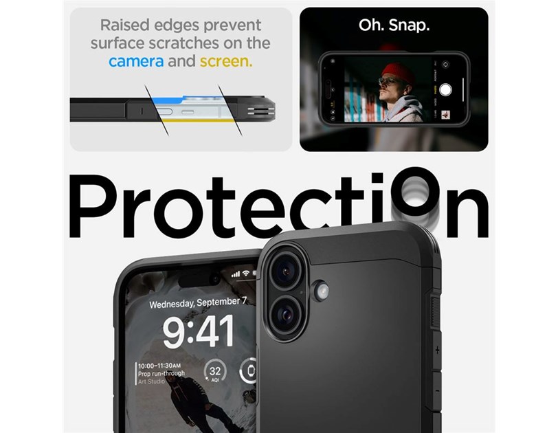 Spigen Tough Armor MagSafe, crni - iPhone 16 (ACS08216)