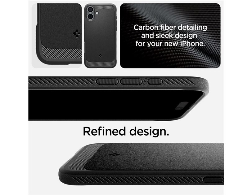 Spigen Rugged Armor MagSafe, matte black - iPhone 16 Plus (ACS08087)