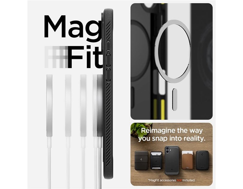 Spigen Rugged Armor MagSafe, matte black - iPhone 16 Plus (ACS08087)