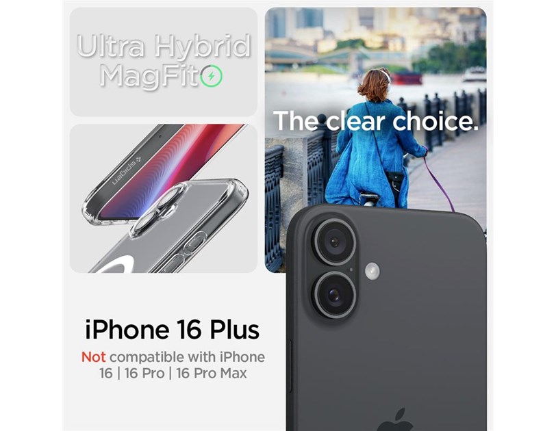 Spigen Ultra Hybrid MagSafe, white - iPhone 16 Plus (ACS08075)