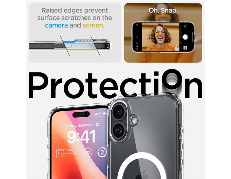 Spigen Ultra Hybrid MagSafe, white - iPhone 16 Plus (ACS08075)