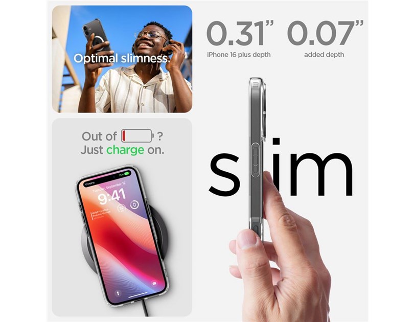Spigen Ultra Hybrid MagSafe, white - iPhone 16 Plus (ACS08075)